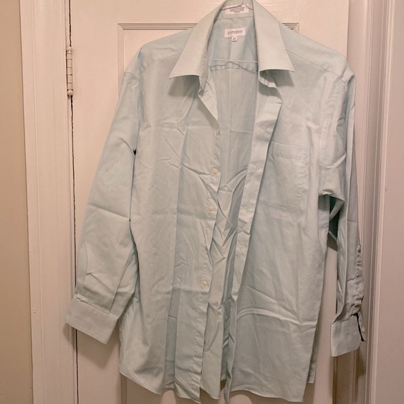 Concepts By Claiborne - mint green collared shirt - Picture 1 of 7